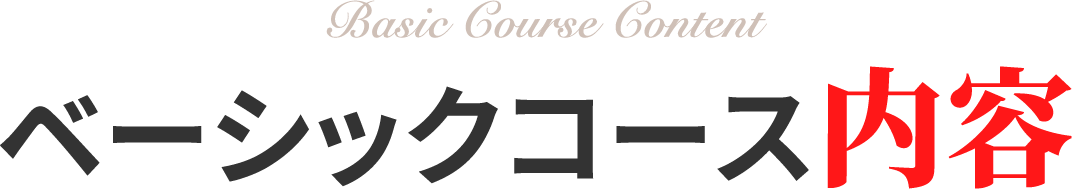ベーシックコース内容